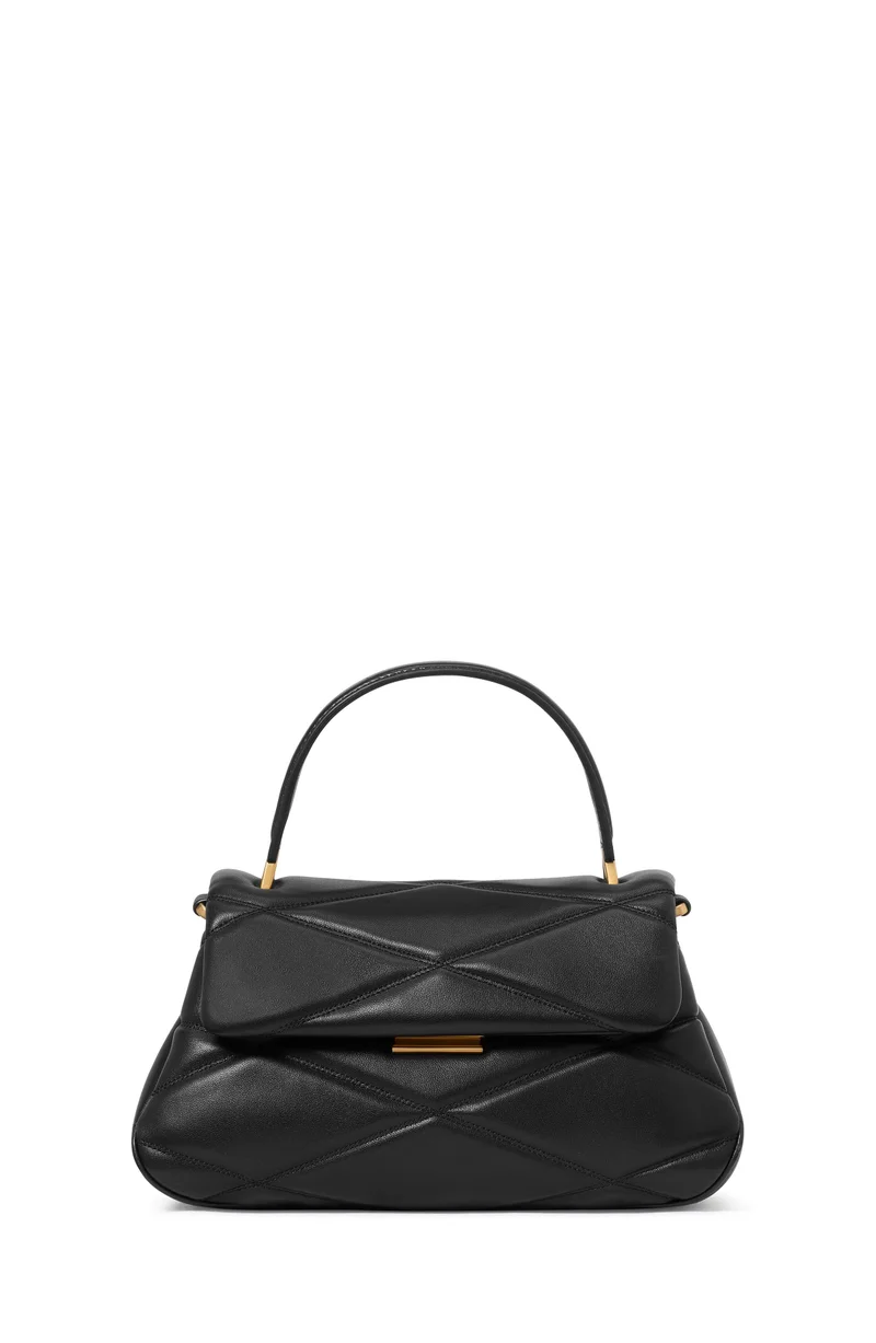 كيت سبيد حقيبة يد جلد مبطنة صغيرة بمقبض علوي